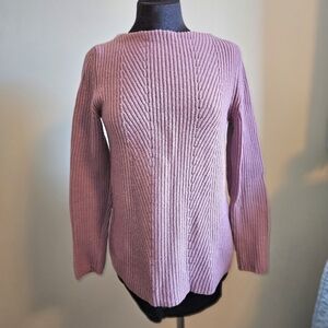 Talbots Sweater Medium Mauve Long Sleeve